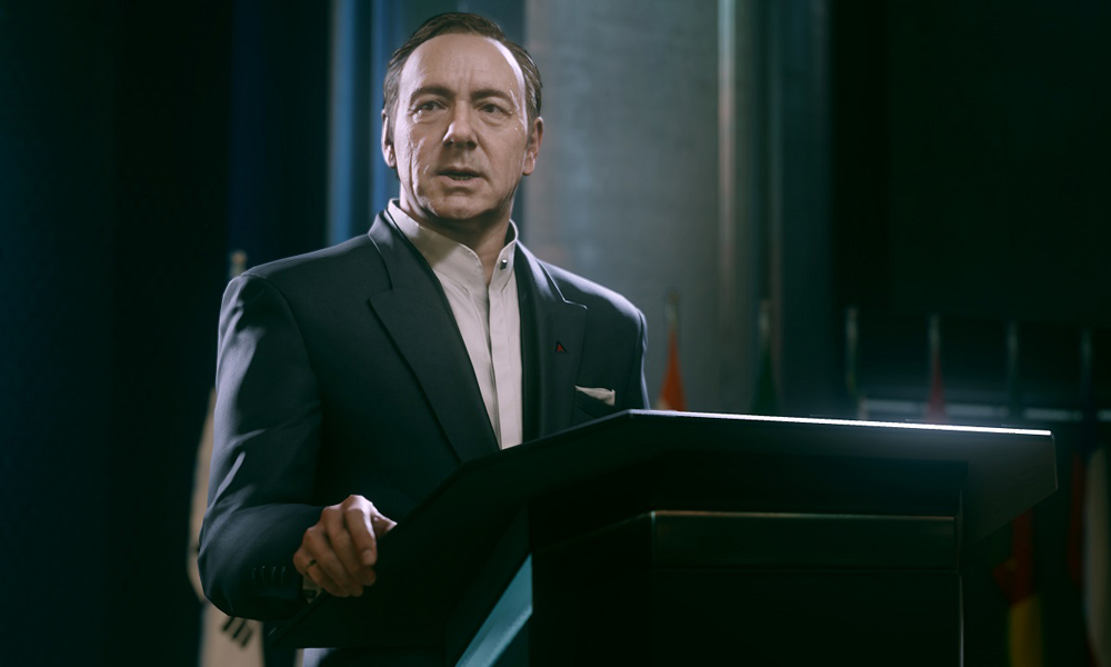 Kevin Spacey wows the crowd with his impersonation of Kevin Spacey.